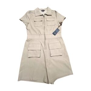 Grey Utility Romper